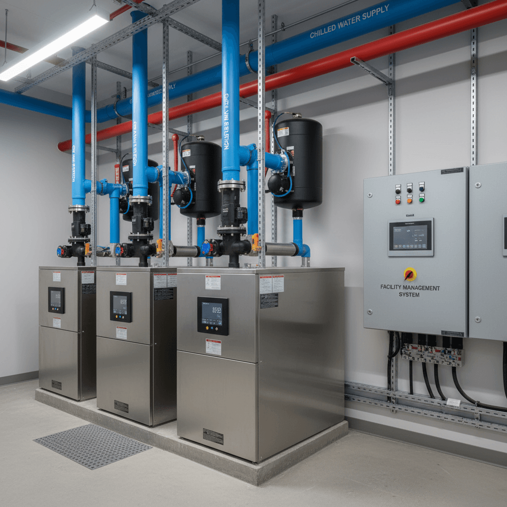Boiler and radiant heating installation