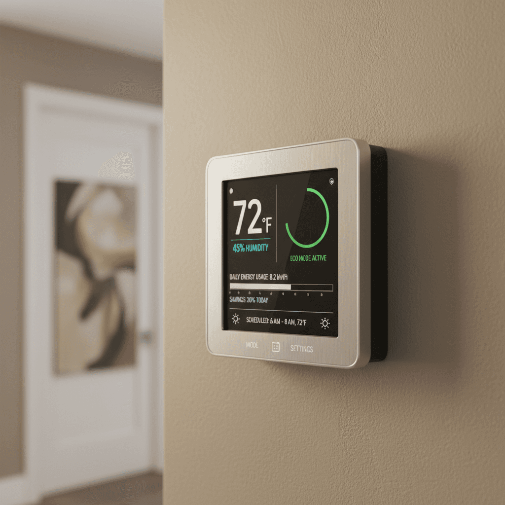 Smart thermostat controls