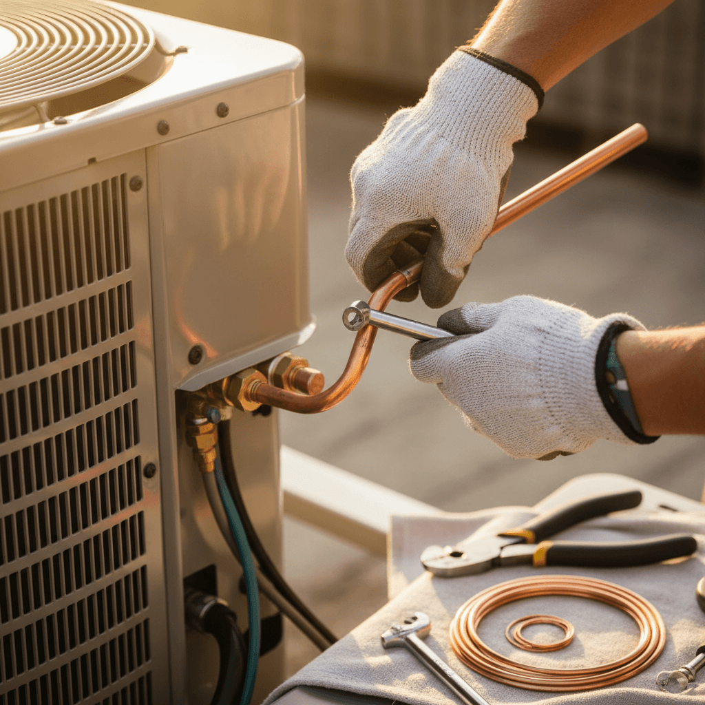 Heat pump system installation