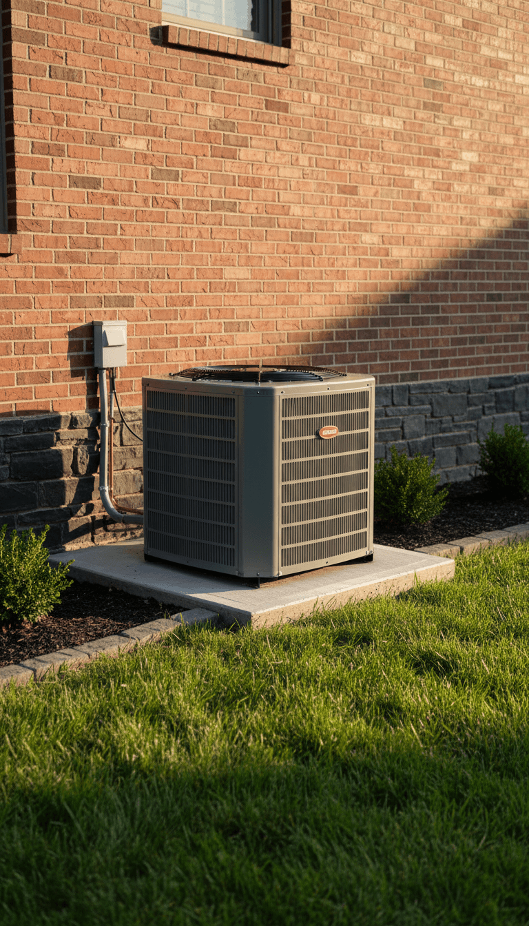 Central air conditioning installation